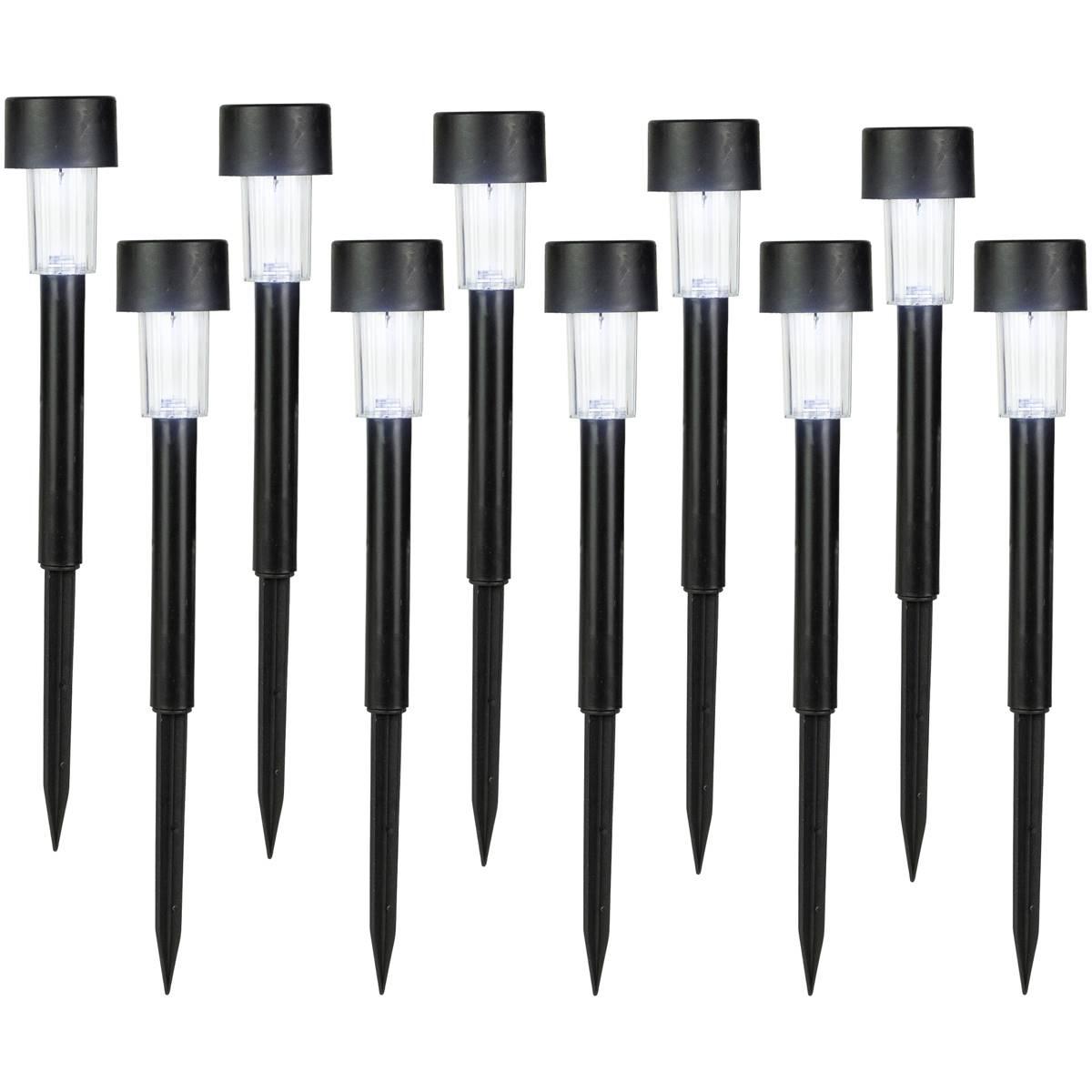Northlight Seasonal Solar Powered LED Pathway Markers - Set of 10