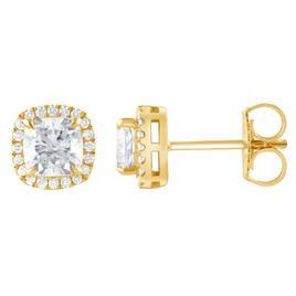 Nova Star(R) Yellow Gold 1 1/2ctw. Lab Grown Diamond Plus Earrings