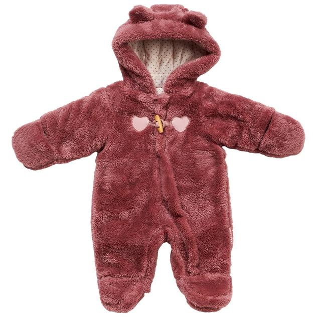 Baby Girl (NB-9M) Wippette® Sherpa Pram with Heart Toggles