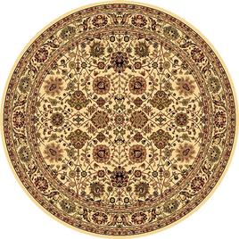 Rugs America(tm) New Vision Tabriz Round Rug - Cream