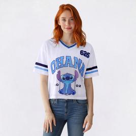 Juniors Freeze Ohana Stitch Mesh Football Tee