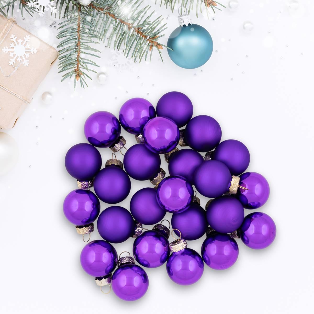 Northlight Seasonal 24ct. Glass Christmas Ball Ornaments
