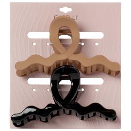 Womens Capelli New York 2pk Wavy Loop Claw Clips