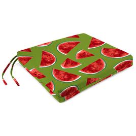 Jordan Manufacturing Melon Citrus Outdoor Seat Cushion
