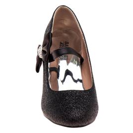 Big Girls Badgley Mischka Heeled Bow Dress Pumps