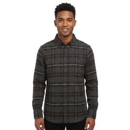Mens Jackson Hole Flannel Shirt - Black/Burgundy