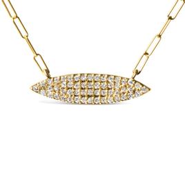 Haus of Brilliance 14kt. Gold 3/8ctw. Diamond Link Pendant