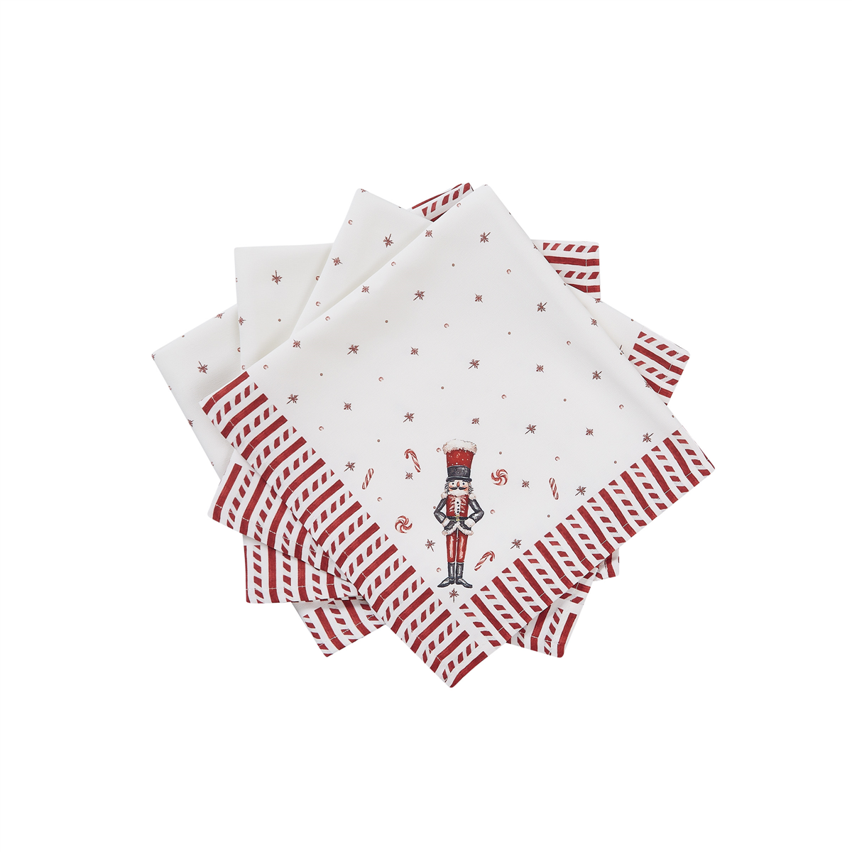 Avanti Avanti Linens Nutcracker Candy Napkins - Set of 4