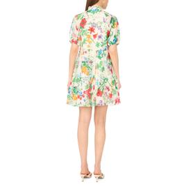 Womens MSK Short Sleeve Floral Babydoll A-Line Dress