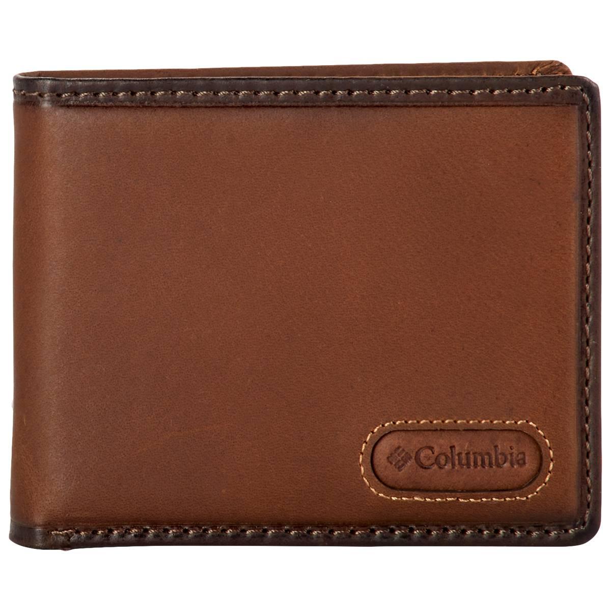 Mens Columbia Extra Capacity Bifold Wallet - Tan