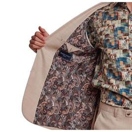 Mens Paisley & Gray® Suit Jacket - Cream Beige