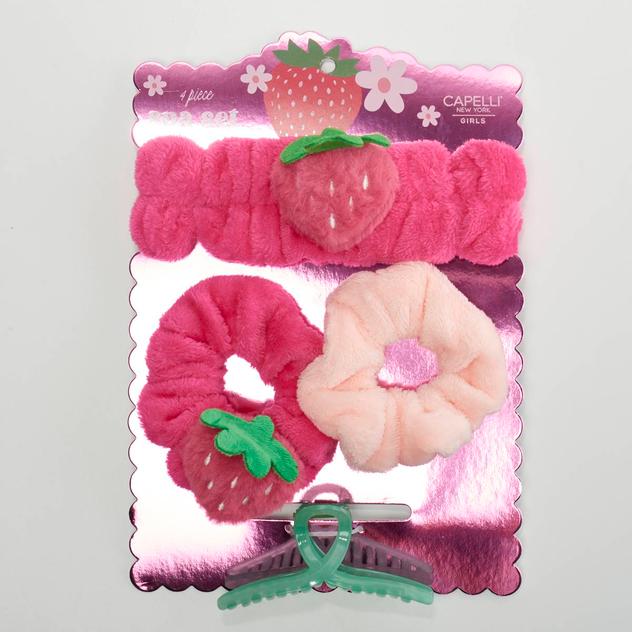 Girls Capelli® New York 4pc. Strawberry Headwrap & Hair Spa Set