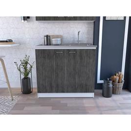 FM FURNITURE Oklahoma Two-Tone Utility Sink & Cabinet