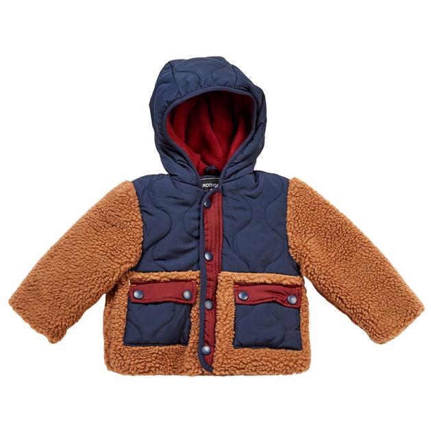 Baby Boy (12-24M) Rothschild Color Block Sherpa Jacket