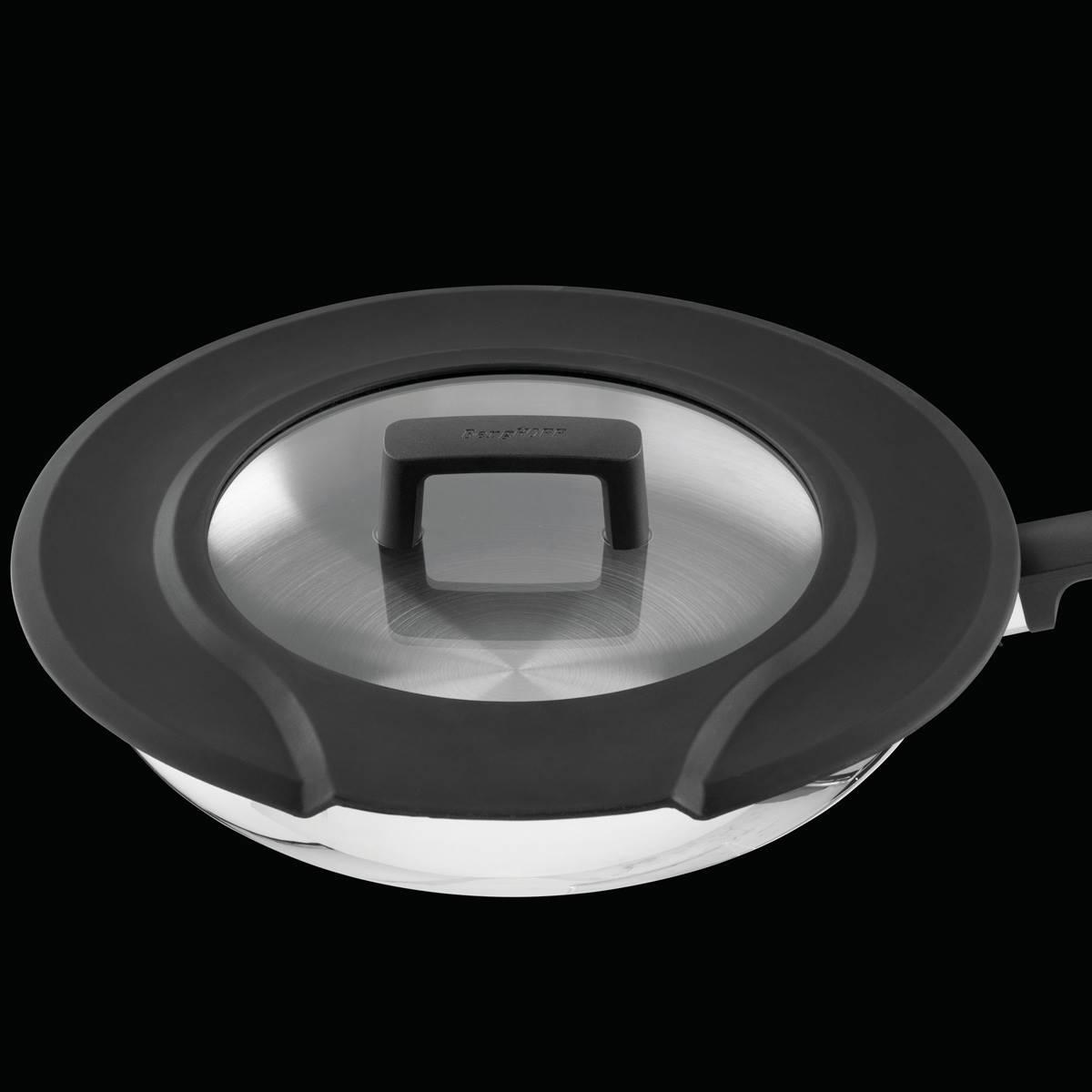 BergHOFF GEM 3pc. 18/10 Stainless Steel Frying Pan w/ Glass Lid