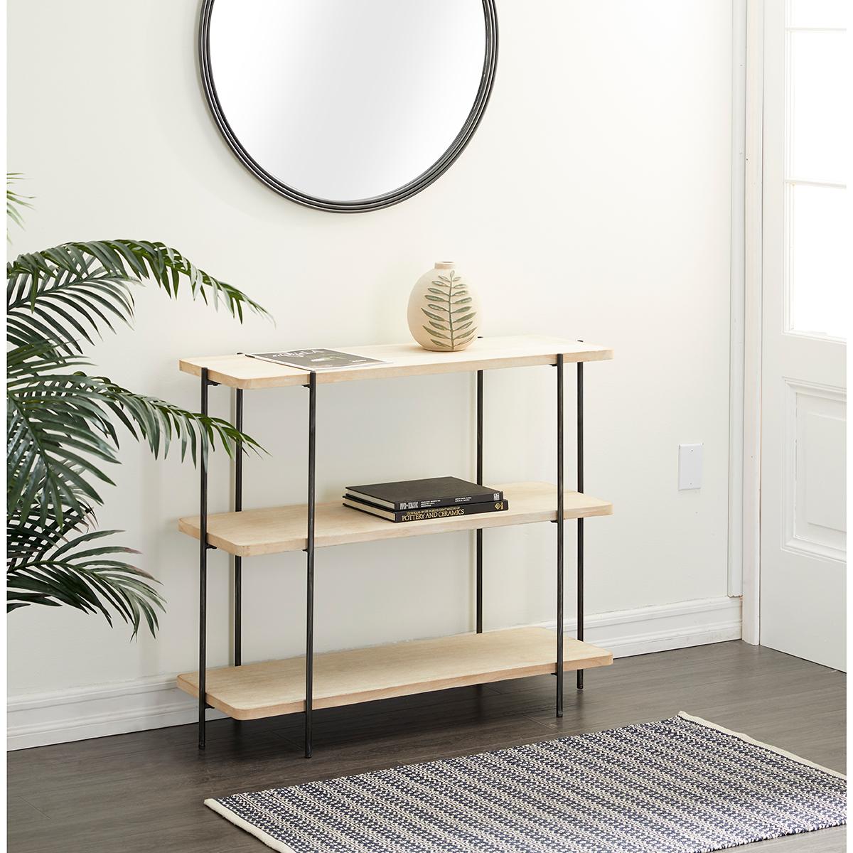 9th & Pike® Rectangular Wood 3-Tier Console Table