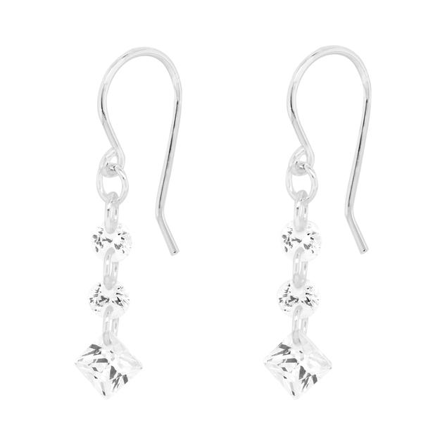 Marsala CZ Dangle Earrings