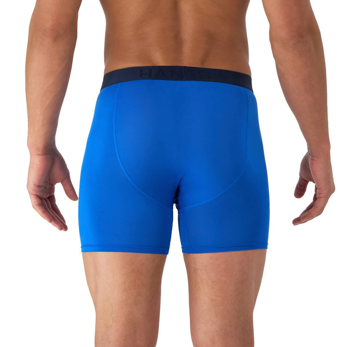 Hanes Ultimate® Comfort 3pk. Boxer Briefs - Blue/Grey