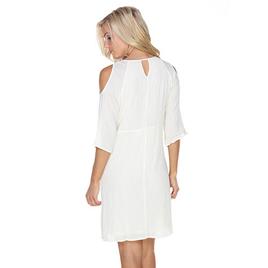 Womens White Mark Marybeth Embroidered Short Shift Dress