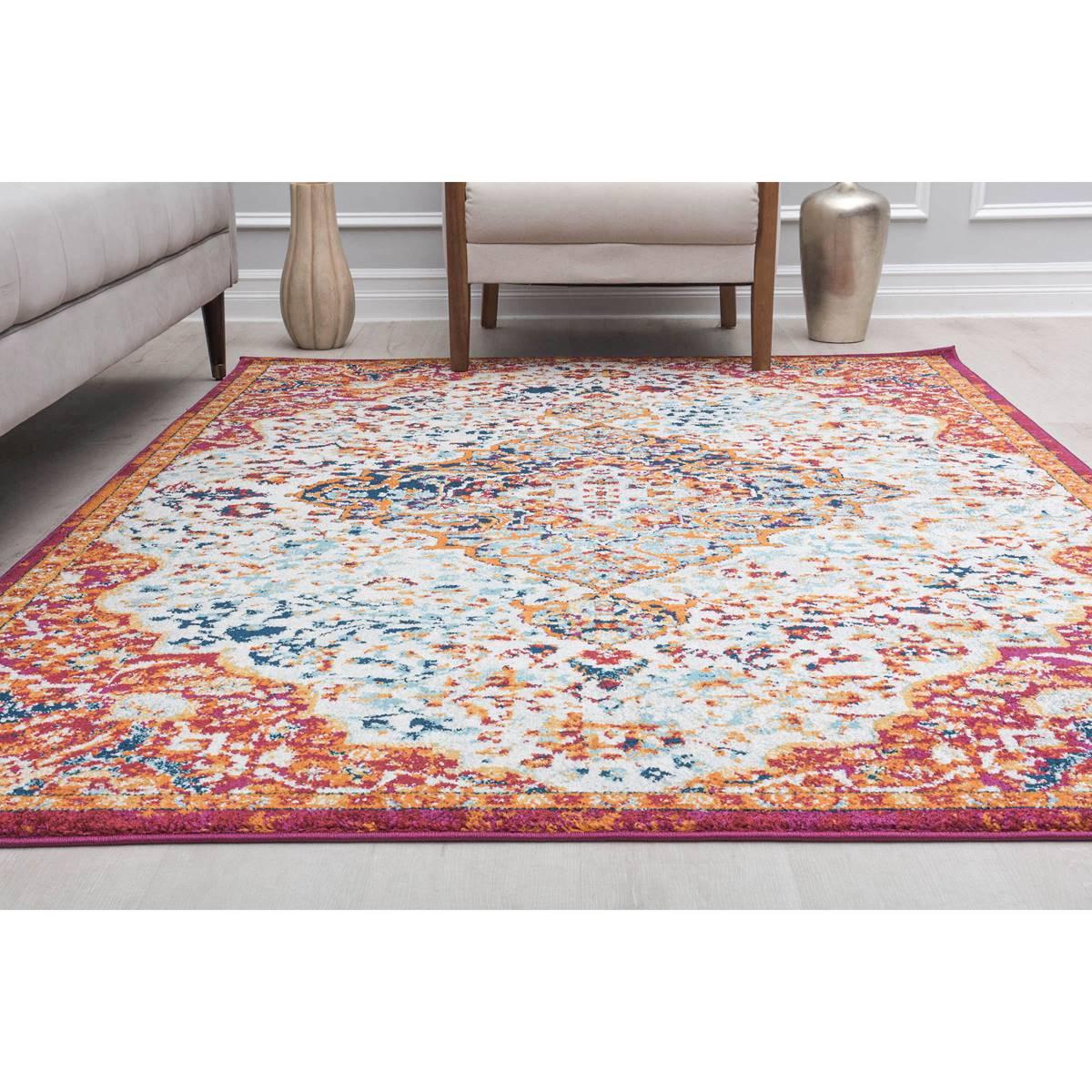Rugs America™ Hailey Amelia Blush Abstract Vintage Area Rug