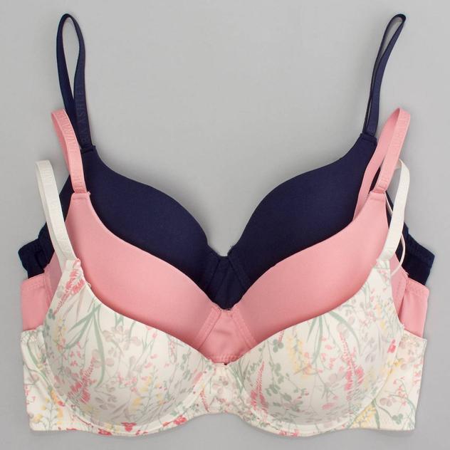 Womens Laura Ashley® 3pk. Brushed Micro Bras LS2788-3PKAE