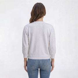 Womens 89th & Madison 3/4 Sleeve Bobble Stitch Cardigan