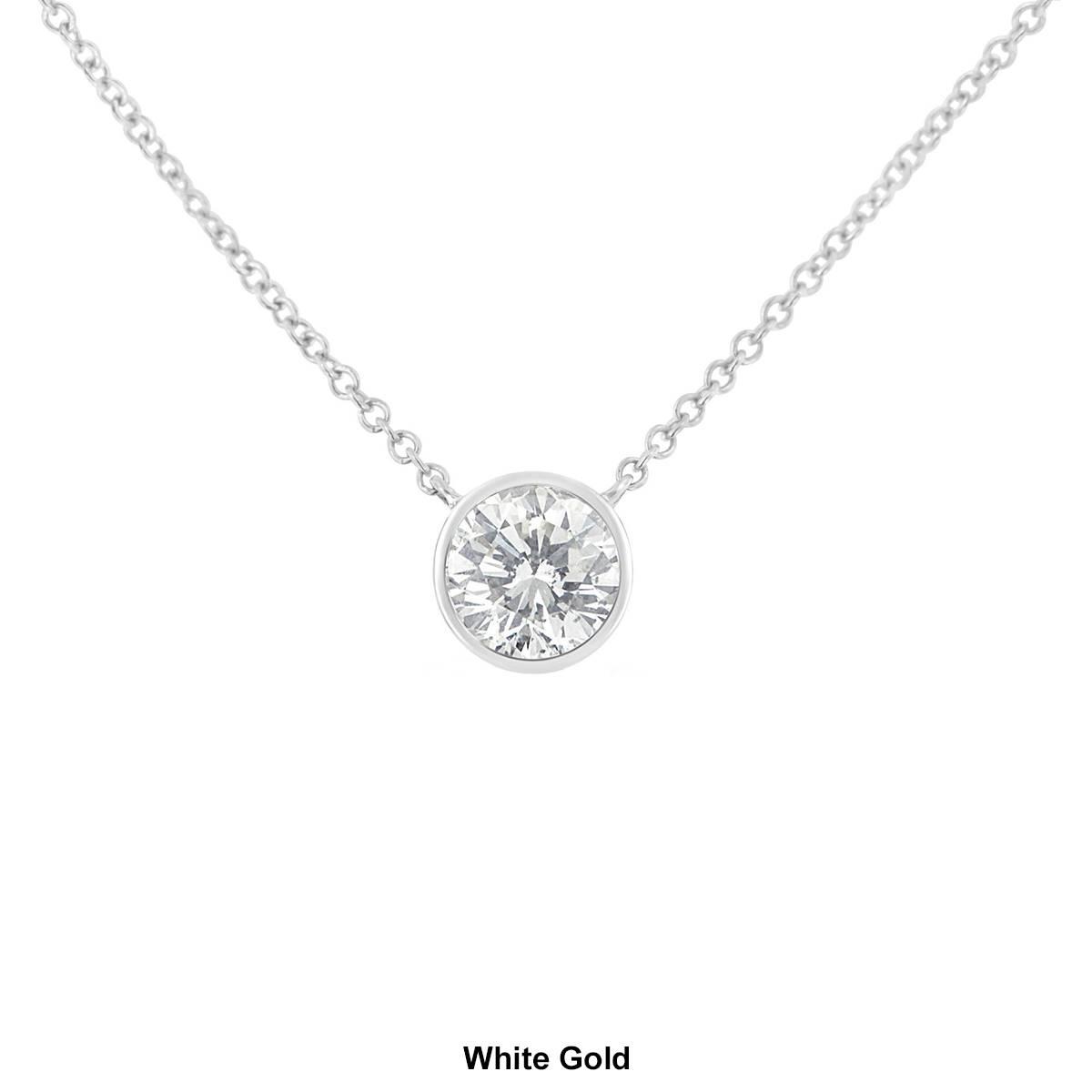 Haus of Brilliance 10kt. Gold 1/3ctw. Diamond Solitaire Pendant