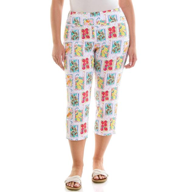 Womens Zac & Rachel Pull On Fruit Millennium Capris