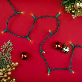 Northlight Seasonal 100ct. LED Green Wire Yellow Christmas Lights