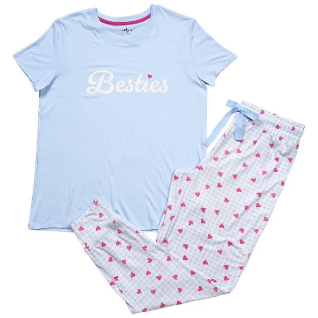 Womens Jaclyn "Besties" Mommy & Me Jogger Pajama Set