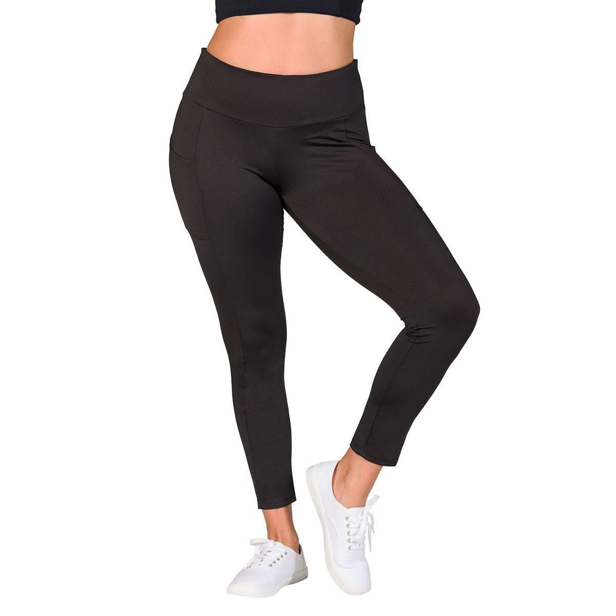 Womens 24/7 Comfort Apparel Side Pocket Yoga Pant Leggings
