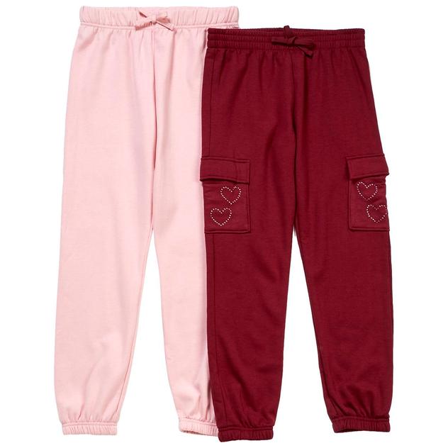 Girls (7-12) BTween® 2pk. Heart Fleece Joggers