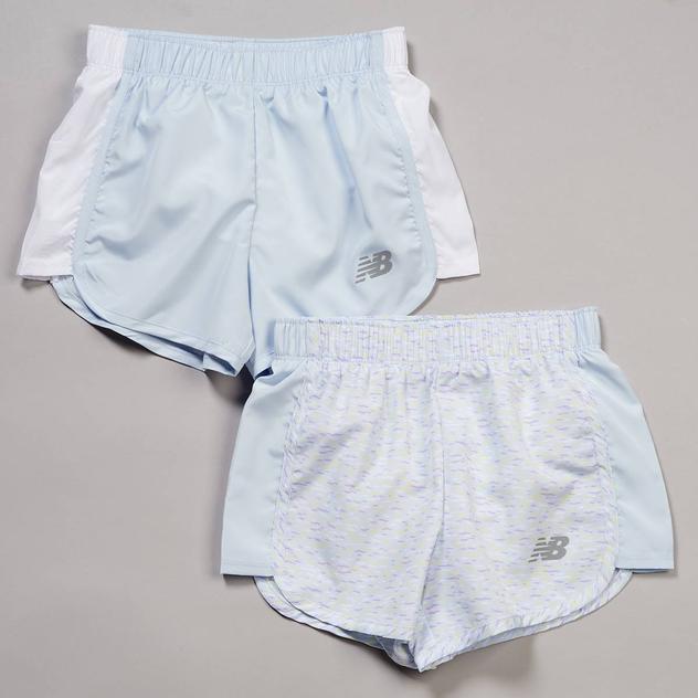 Girls (7-16) New Balance 2pk. Woven Shorts - Starlight