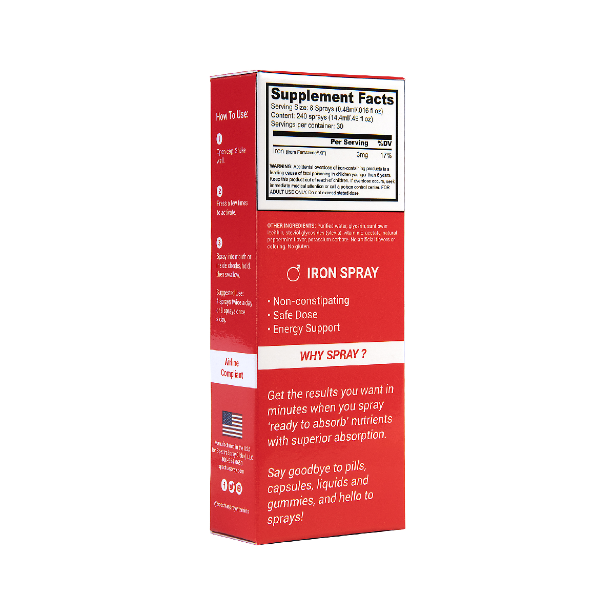 Spectraspray® Iron Mineral Oral Spray