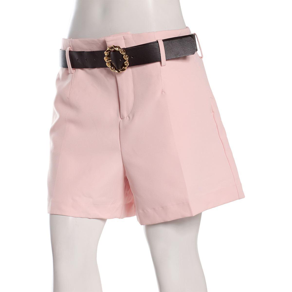 Juniors Love Tree Vertigo Belted Walk Shorts