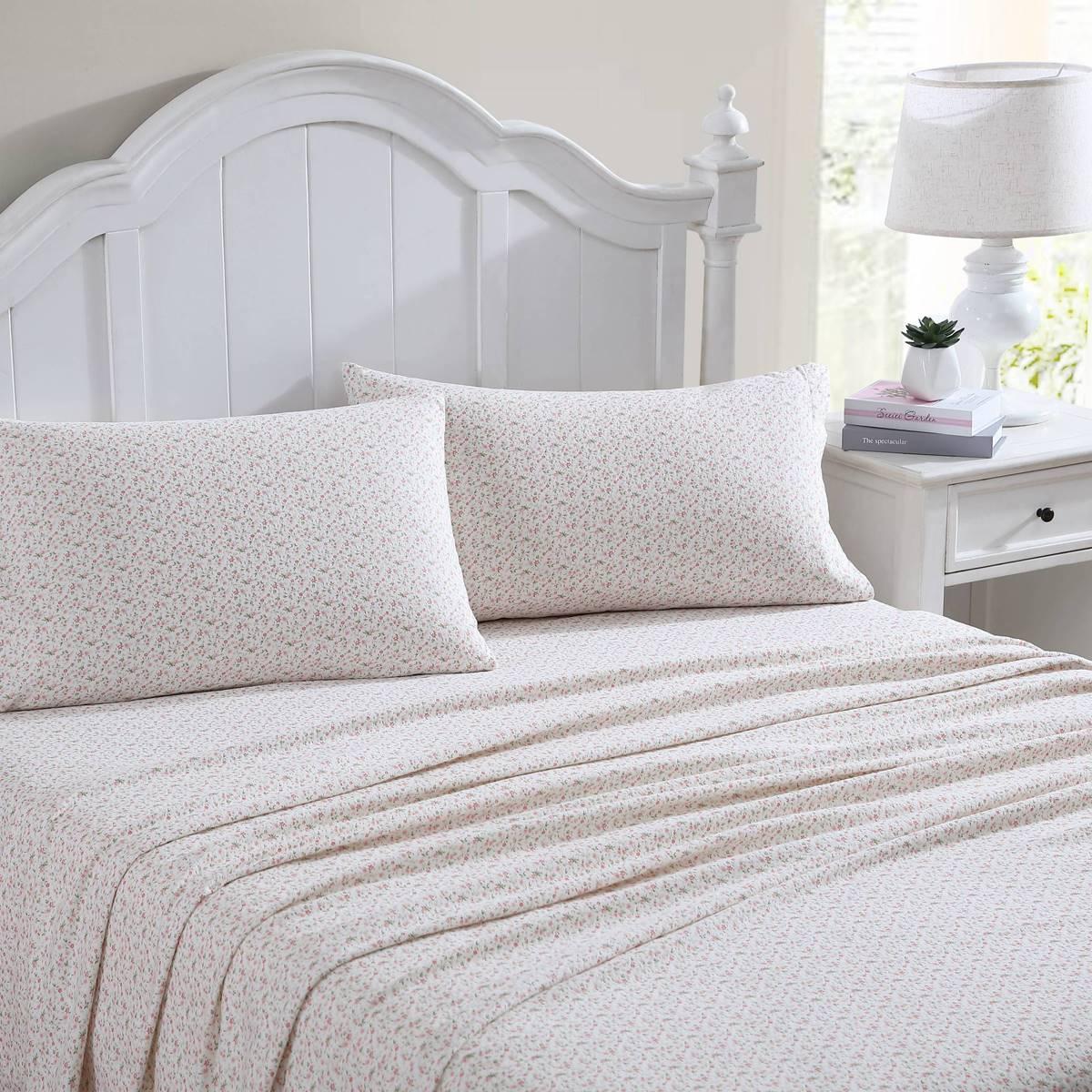 Laura Ashley Evie Cotton Flannel Sheet Set