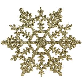 Northlight Seasonal 24pk. Gold Glitter Snowflake Ornaments