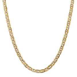 Mens Gold Classics™ 5.25mm. Concave Anchor Chain Bracelet