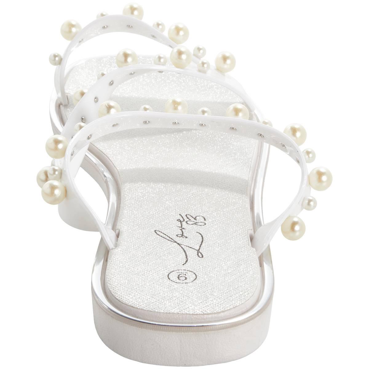 Womens Love 83 Straps with Pearls Sandals