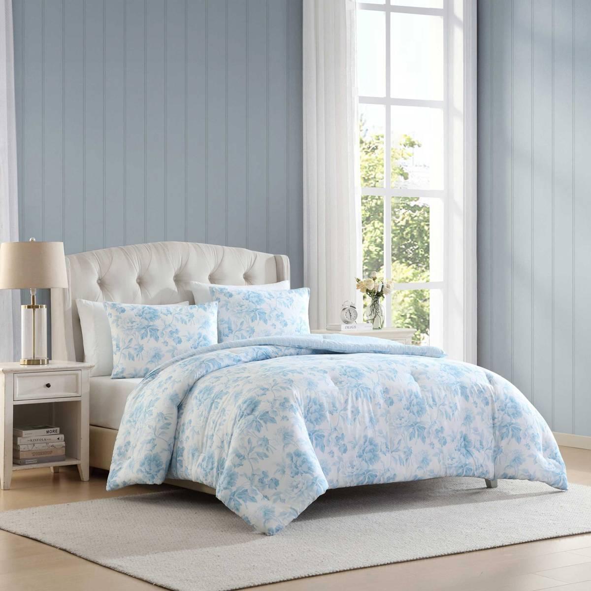 Laura Ashley Anja Textured Toile Comforter Set