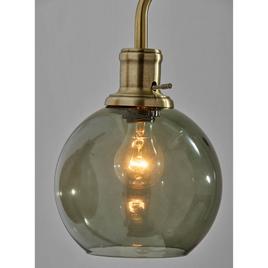 Simplee Adesso Smoked Glass Floor Lamp