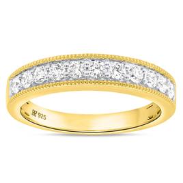 Nova Star(R) Yellow Gold 3/4ctw. 11 Lab Grown Diamonds Band Ring