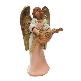Roman 6in. Gold Eva Angel w/ Mandolin Christmas Nativity Figure