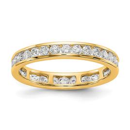 Endless Affection(tm) Yellow Gold Channel Set Eternity Band