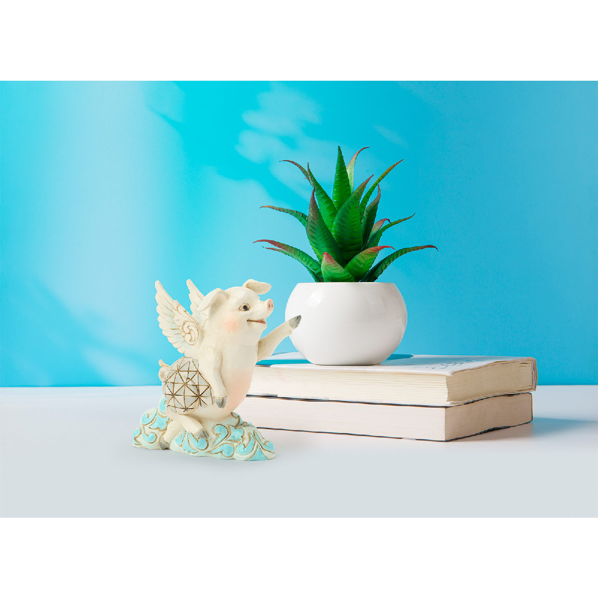 Jim Shore Heartwood Creek Flying Pig Mini Figurine