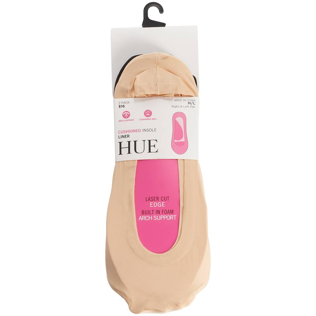 Womens HUE® 2pc. Arch Ese Cushion Liners