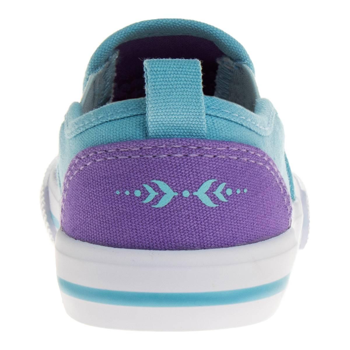 Little Girls Disney Frozen Elsa and Anna Slip-On Fashion Sneakers