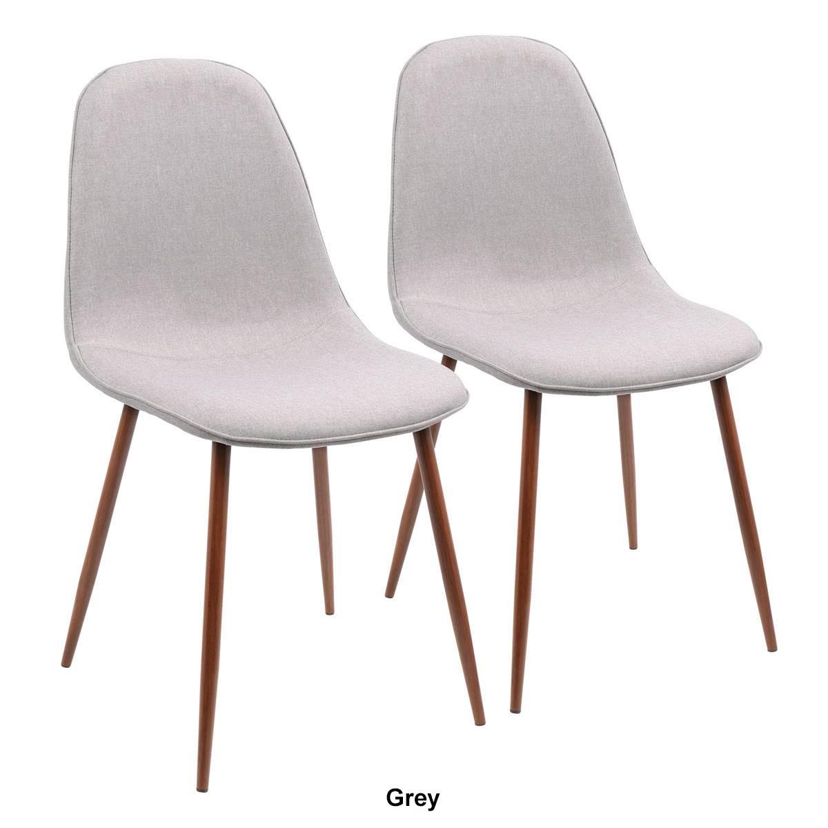 LumiSource Pebble Mid-Century Modern Accent Chairs - Set of 2