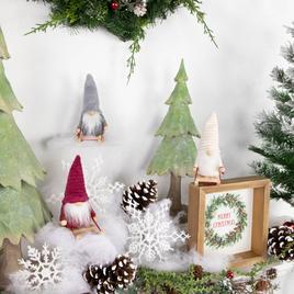 Northlight Seasonal 5.25in Gnome Christmas Ornaments - Set of 3