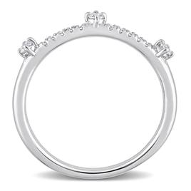 Platinum Plated 1/7ctw. Lab Grown Diamond Ring